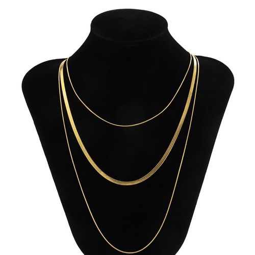 Collier Ras Du Cou En Os De Serpent Unisexe, Classique, Steampunk, En Acier Inoxydable, Étanche, Longue Chaîne, Bijoux Punk