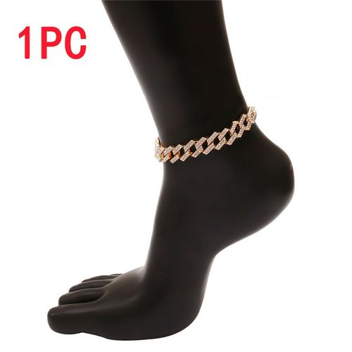Bracelets De Cheville Élastiques Pour Femmes, Style Bohémien, Extensibles, De Luxe, Couleur Cristal Or, Sandales Pieds Nus, Chaîne De Cheville, Bijoux De Plage, Cadeau