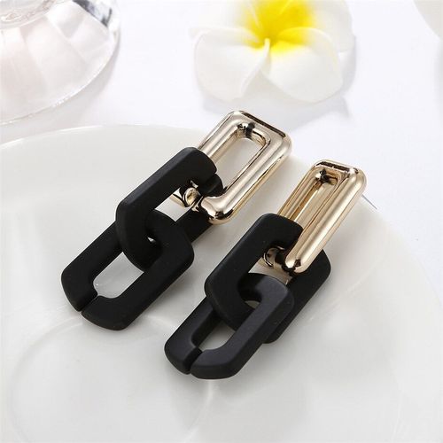 Boucles D'oreilles Rétro Européennes Et Américaines Pour Femmes, Bijoux De Mariage Vintage En Résine Acrylique Avec Pendentif En U