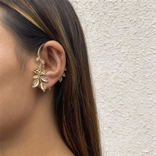 Boucles D'oreilles À Clip Pour Femmes Et Filles, Sans Piercing, Punk, Exquis, Simple, Manchette En Os, Bijoux De Fête De Style Français