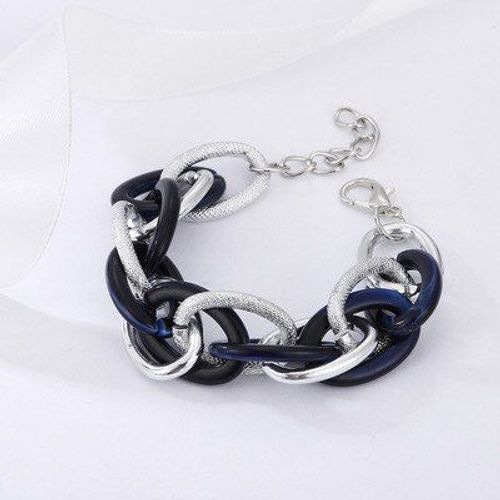 Bracelet De Chaîne En Acrylique Et Métal Lourd Pour Femmes Et Hommes, Bijoux Steampunk Épais Et Épais, Uniques Et Multicolores