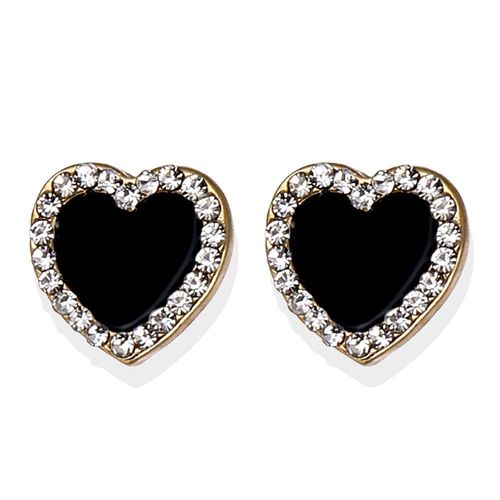 Boucles D'oreilles En Strass Pour Femmes, Bijoux Coréen, Carré, Noir, Géométrie Cristal, Pendentif, Tendance, 2020