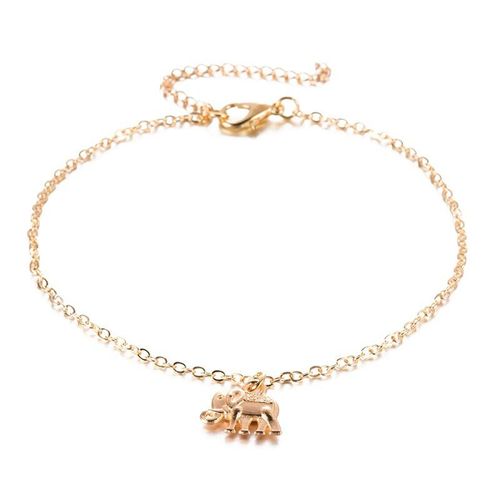 Chaîne De Pied Tibétaine En Forme D'éléphant Plaqué Argent, Bracelet De Cheville Creux En Forme D'animal, Bracelet Sur La Jambe, Bijoux Pour Femmes