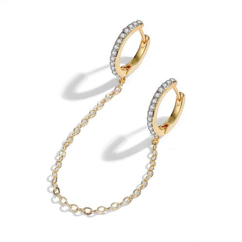 Boucles D'oreilles Huggies Plaquées Argent, 1 Paire, Petites Boucles D'oreilles Rondes En Strass, Boucles D'oreilles Tendance Pour Femmes, Bijoux Cadeaux