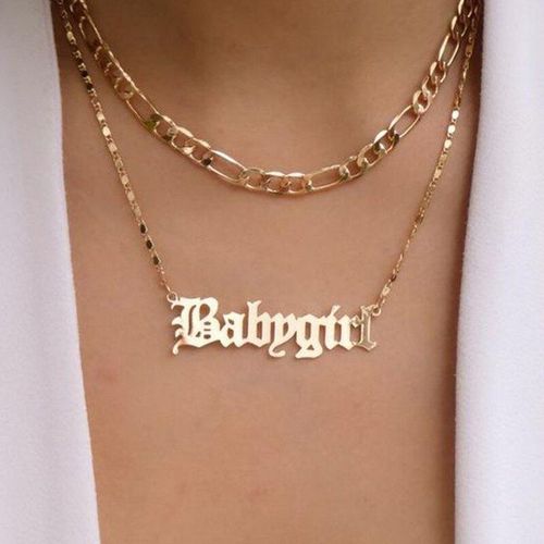 Collier Multicouche Vintage Doré Pour Femmes, Chaîne Épaisse, Bohème, Géométrique, Cadeau, 2020