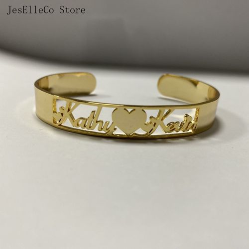 Bracelet Réglable En Acier Inoxydable Avec Nom Personnalisé, Cadeau D'anniversaire Pour Fille Et Garçon