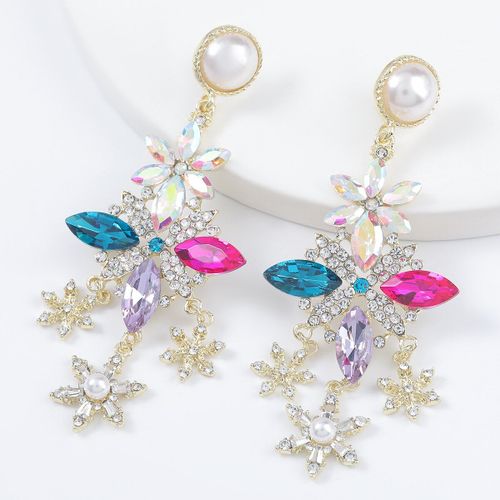 Boucles D'oreilles Bohème En Strass Pour Femmes, Pendentif, Accessoires De Mode, Pour Dîner, Nouvelle Tendance