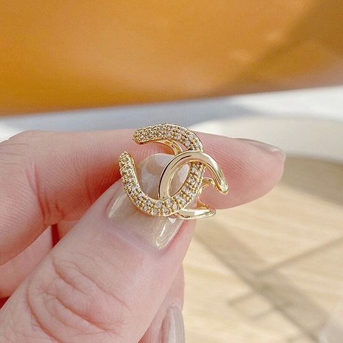 Boucles D'oreilles Pour Femmes, Design Exquis, Sans Oreilles Percées, À La Mode, Aaa Micro Incrusté, Clip En Os Cz, Pendentif Bijoux À La Mode