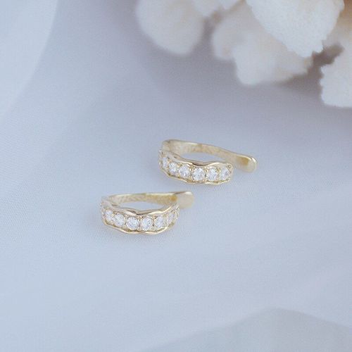 Boucles D'oreilles Créatives De Style Bohémien Pour Femmes, Sans Piercing, Vintage, Incrusté De Zircone, Clip En Os, Bijoux De Mariage Pour Mariée