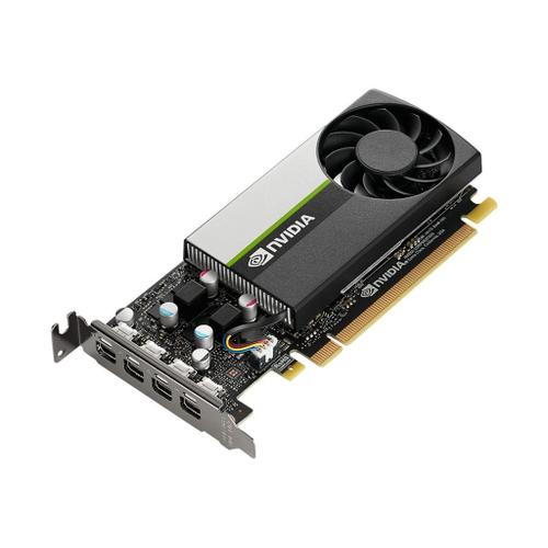 NVIDIA T1000 - Carte graphique - T1000 - 4 Go GDDR6 - PCIe 3.0 x16 profil bas - 4 x Mini DisplayPort