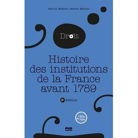 2019 Histoire des institutions avant 1789 