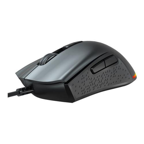 AOC Gaming GM530B - Souris - ergonomique - pour droitiers - optique - 7 boutons - filaire - USB 2.0