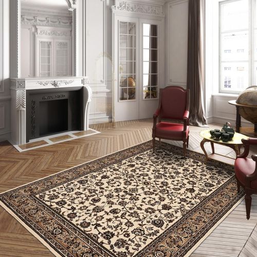 Tapis Oriental 60x110 Rectangle Ivoire Tissé Motif Ancestral Lyn1 Nomed