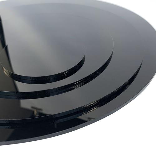 Plaque plexiglass rond noir 2 mm ou 4 mm 50 mm Feuille de verre acrylique - 5 cm Plaque PMMA XT Verre synthétique 2 mm Plexiglass extrudé Disque rond noir 