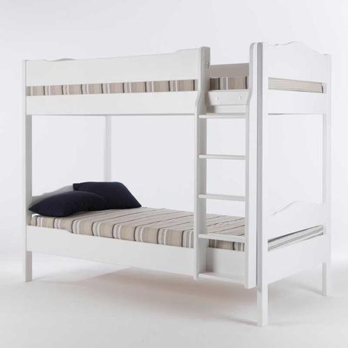 Lit Superposé 90*190 Cm Bois Massif Blanc - Ucita