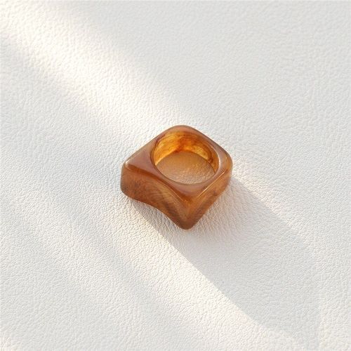 Bagues Transparentes En Résine Acrylique Multicolore Coréenne, Formes Géométriques Irrégulières, Bijoux Pour Femmes Et Filles, Cadeaux, Nouvelle Collection 2021