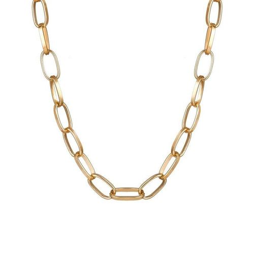 Chaîne De Collier Rétro Pour Femmes, Exagération, Collier Ras Du Cou, Doré, À La Mode
