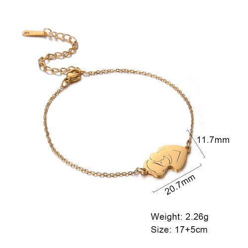 Lucktune Bracelets En Acier Inoxydable Pour Maman Et Bébé, Cadeau D'amour Familial Pour Maman, Bijoux, Nouvelle Mode