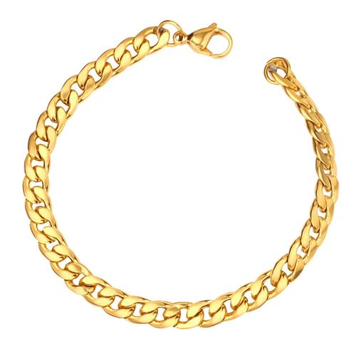Bracelets De Luxe En Acier Inoxydable Pour Hommes, Accessoires Largeur 7mm Longueur 22mm, Gourmette, Chaîne À Maillons Cubains, Vente En Gros