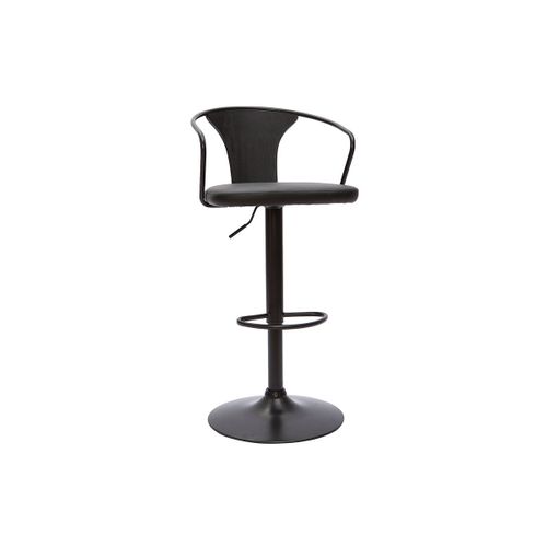 Tabouret De Bar Industriel Réglable Noir Beckett