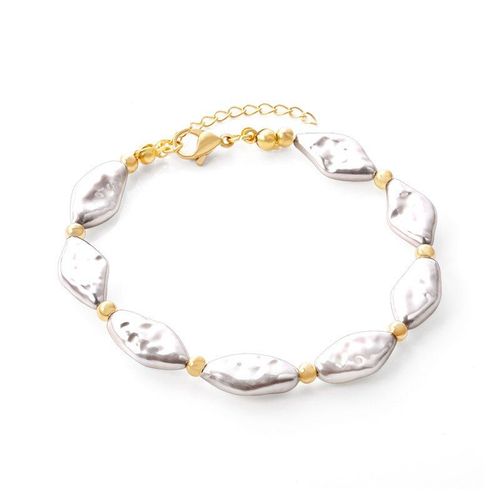 Bracelets De Luxe En Acier Inoxydable Pour Femmes, Bijoux Délicats, Perles Géométriques, Fermoir À Homard, Bijoux De Fête