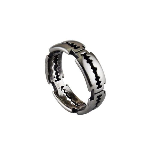 Bague À Lame En Titane Et Acier Pour Hommes, Anneau De Rasoir Rock Punk, En Acier Inoxydable, Bijoux De Fête Pour Dames, Cadeaux À La Mode