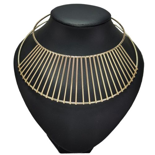 Colliers Ras Du Cou En Métal Indien Pour Femmes, Bijoux Africains, Couleur Or