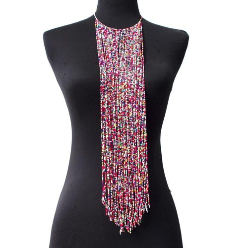 Colliers Longs En Résine Bohème Pour Femmes, Pendentifs En Perles Faits À La Main, Ras Du Cou, Bijoux Ethniques