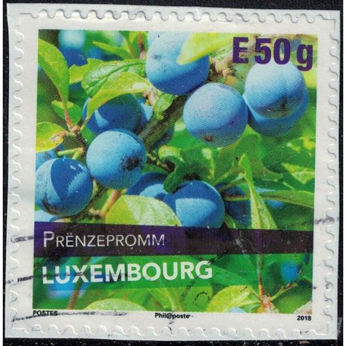 Luxembourg 2018 Oblitéré Used Variété De Prune Prënzepromm Y&t Lu 2133 Su