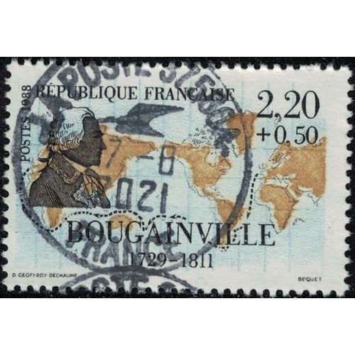 France 1988 Oblitéré Rond Used Marins Et Explorateurs Bougainville Y&t 2521 Su