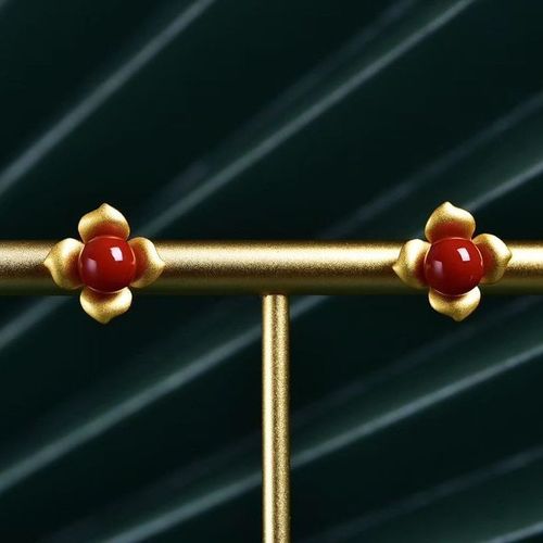 Boucles D'oreilles En Argent Naturel, Fleur De Tourmaline Rouge, Style Chinois, Nouveau Design, Élégant, Charme Féerique, Marque De Bijoux