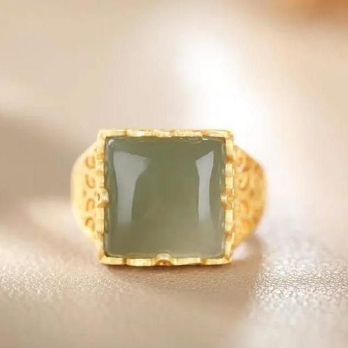 Bague En Argent Incrusté De Calcédoine Hétian Naturelle, Anneau Ajouré, Ouverture Réglable, Style Palais Rétro Chinois, Bijoux De Marque Pour Femmes