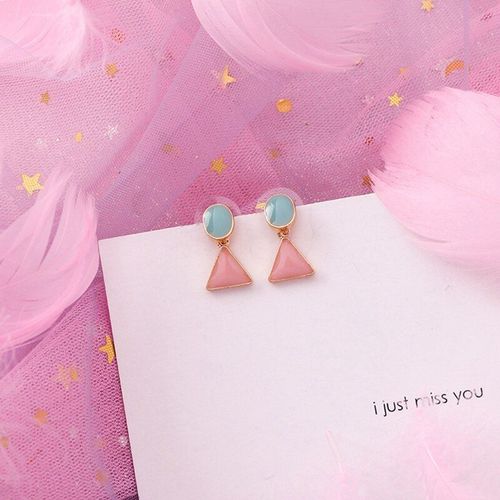 Boucles D'oreilles Géométriques Pour Femmes, Nouvelle Mode, Rose, Goutte D'eau, Flocon De Neige, Vacances, Perle Fleur, Bijoux, Cadeau, 2019