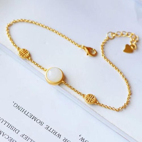 Nouveau Bracelet En Calcédoine Blanche Hétian Naturelle Pour Femme, Bijou De Charme Simple, De Tempérament, Avancé