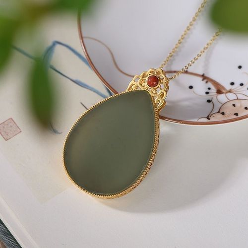 Collier En Argent Incrusté De Calcédoine Blanche Naturelle Pour Femmes, Pendentif Léger En Forme De Goutte, Charme Artisanal De Luxe, Marque De Bijoux, Nouvelle Collection