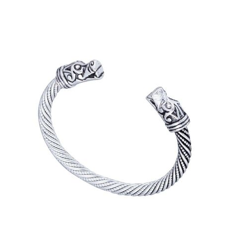Bracelet Viking Plaqué Argent Pour Hommes Et Femmes, Manchette En Cristal, Bijoux, Accessoires De Mode