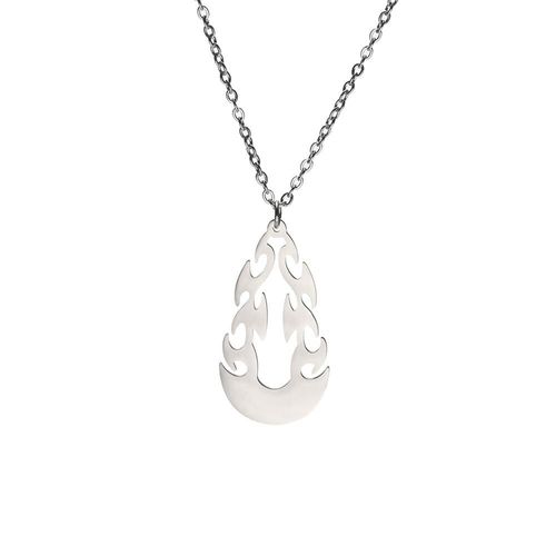 Collier En Acier Inoxydable My Shape, Totem De Feu, Couleur Argent, Noir Et Or, Pendentif Au Ras Du Cou Pour Femmes Et Hommes, Bijoux À Offrir
