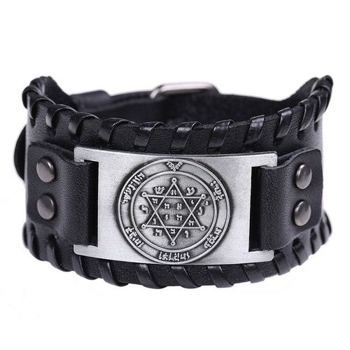 Bracelet En Cuir Véritable Pour Hommes, Fait À La Main, En Métal, Noir, Marron, Cuivre, Bronze, Argent