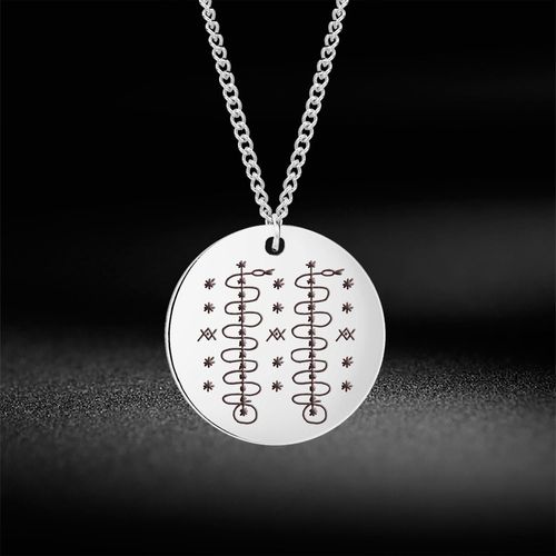 Collier Avec Pendentif En Acier Inoxydable, Amulette Talisman, Bijoux Religieux