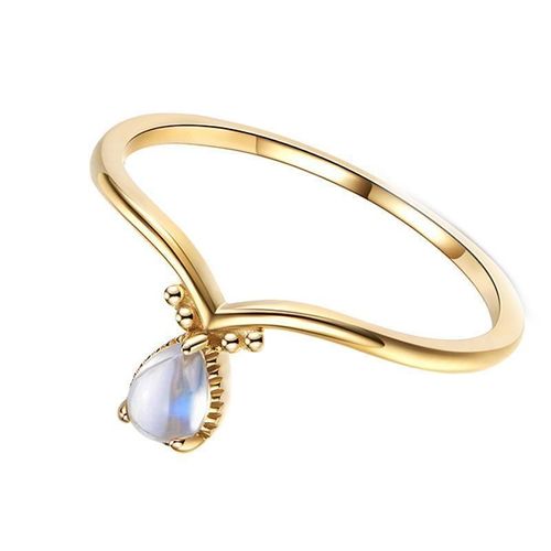 Bague De Créateur En Argent Incrusté De Pierre De Lune Bleue Naturelle, Ouverture Réglable, Design De Niche, Bijoux De Personnalité Pour Femmes