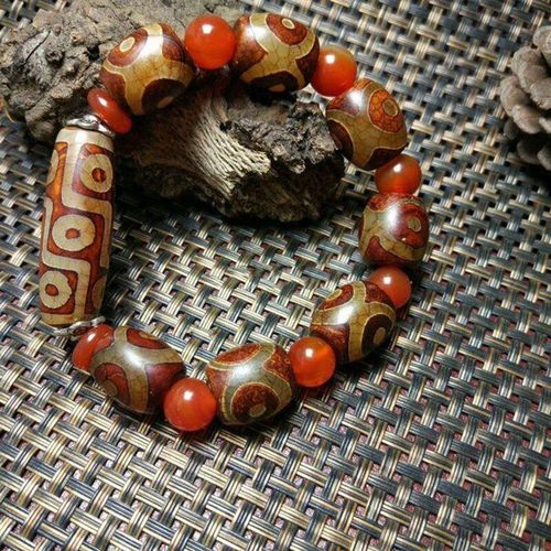 Bracelet En Agate Naturelle À Neuf Yeux, Bijoux Fins En Agate, Calcédoine