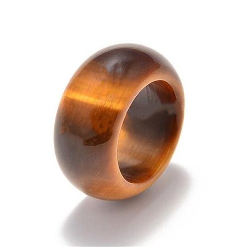 Bague En Jade En Pierre D'oeil De Tigre Naturel, Bijou Porte-Bonheur, Amulette De Paix, Bijou Fin, Pour Hommes Et Femmes
