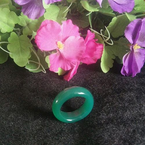 Bague En Jade Pour Homme Et Femme, Bijou En Agate, Vert, Violet, Diamètre 22-23mm, Porte-Bonheur, Amulette De Sécurité