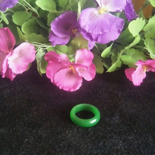 Bague En Jade Naturel, Bijou Vert Malais, Amulette Porte-Bonheur, Pour Hommes Et Femmes