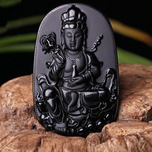 Pendentif En Obsidienne, Vase Pour Hommes Et Femmes, Perles Tissées À La Main, Bijoux De Boutique De Mode, Vente