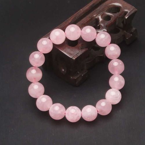 Bracelet En Jade Cristal Rose, Bijoux Fins, Amulette, Mariage Chanceux