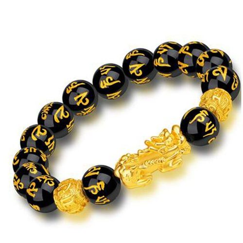Bracelet De Vison En Obsidienne Naturelle, Sable Doré, Bijoux Fins, Pierre D'obsidienne Dure, Pour Le Recrutement Et Le Transfert