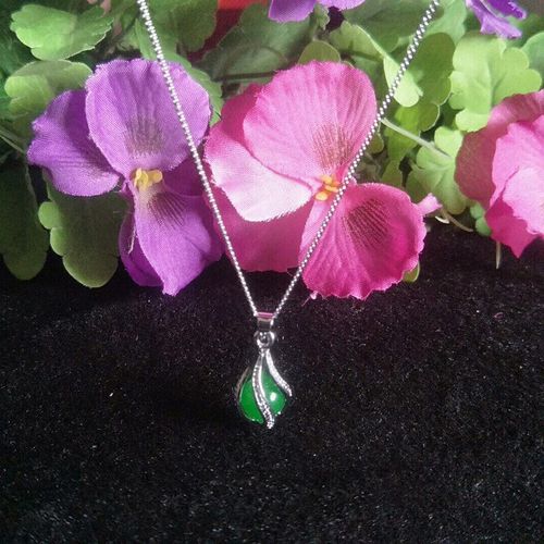 Perle Porte-Bonheur En Jade Malais Naturel, Argent 925, Pendentif Porte-Bonheur, Amulette, Bijoux Fins