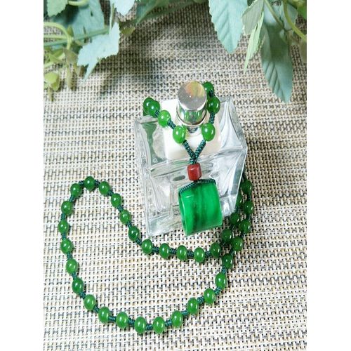 Pendentif En Jade Vert, Pendentif En Jade Du Panama Lu Tong, Collier, Bijoux Fins, Seau De Transport, Perle, Cadeau De Noël