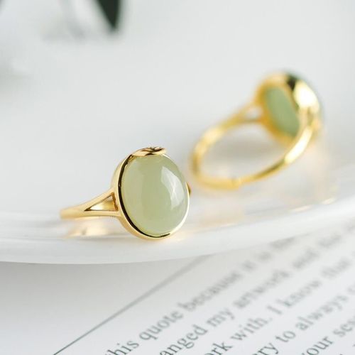 Bague De Styliste En Argent Pour Femme, Bijou En Saphir, Ovale, Ajustable, Élégant, Breloque, Créatif